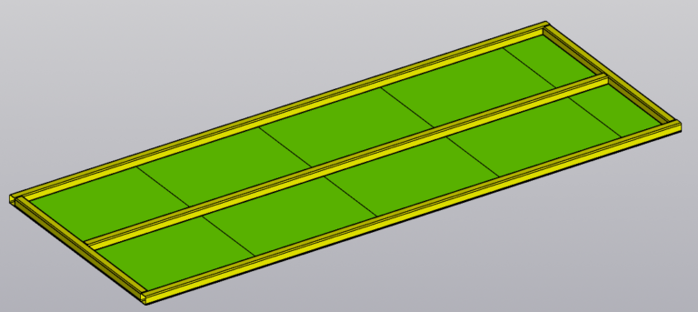 Монтаж нижнего листа толщиной 3 мм. каркаса котельной